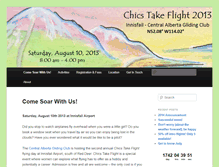 Tablet Screenshot of chicstakeflight.ca